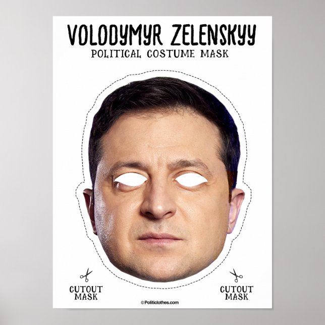 Poster Masque de costume Volodymyr Zelenskyy (Devant)
