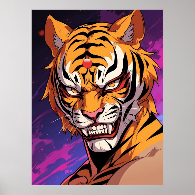 Poster Masque de tigre (Devant)