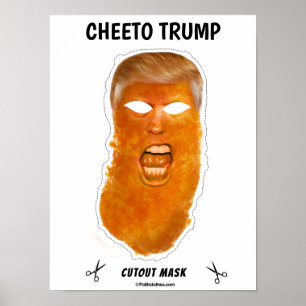 Poster Masque d'Halloween Cheeto Trump