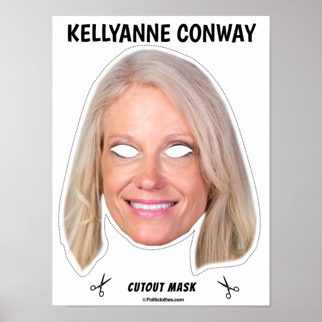 Poster Masque d'Halloween KELLYANNE CONWAY (Devant)