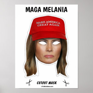 Poster Masque d'Halloween MAGA MELANIA