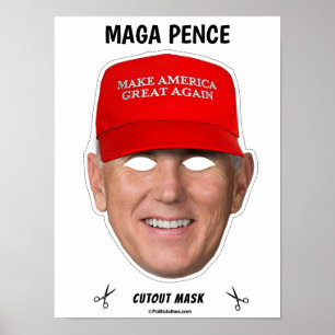 Poster Masque d'Halloween MAGA PENCE