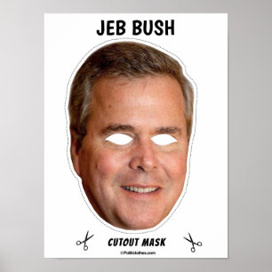 Poster Masque Halloween JEB BUSH
