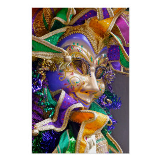 Poster Masque Mardi Gras