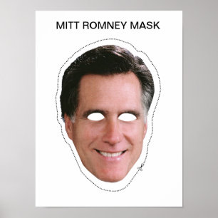 Poster Masque Mitt Romney