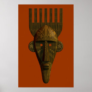 Poster Masque rituel africain