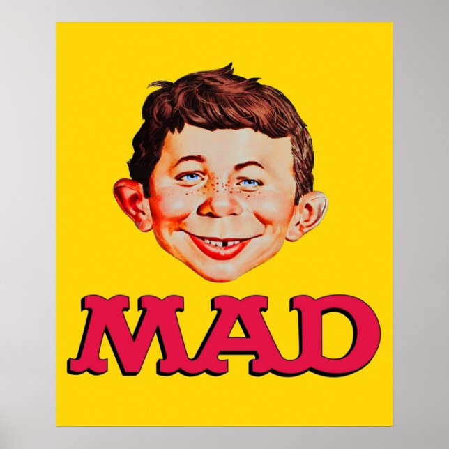 Poster Masque Sticker Mad Magazine (Devant)