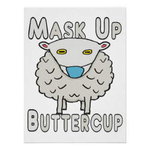 Poster Masquer la tasse à beurre vers le haut