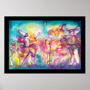 Poster MASQUERADE, Mardi Gras Masques, Danse, Musique