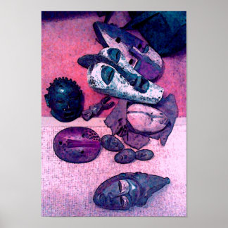 Poster Masques africains