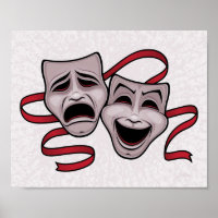 Masques De Théâtre Comédie Et Tragédie