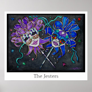 Poster Masques Jester Comédie/Tragédie