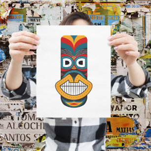 Poster Masques tribaux ethniques