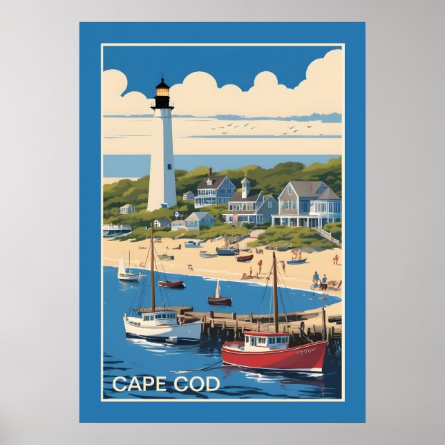 Poster Massachusetts de Cape Cod (Devant)