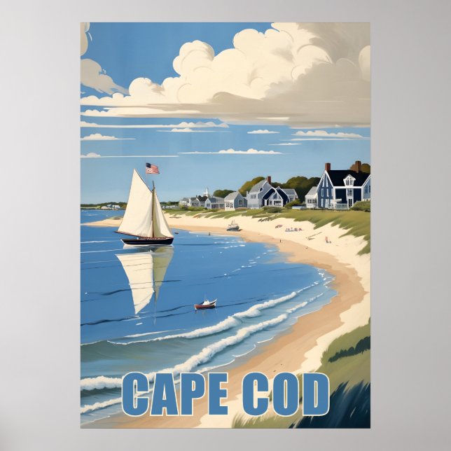 Poster Massachusetts de Cape Cod (Devant)