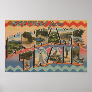 Poster Massachusetts - Salutations de Mohawk Trail 2