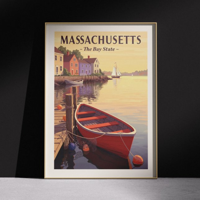 Poster Massachusetts vintages (Créateur téléchargé)