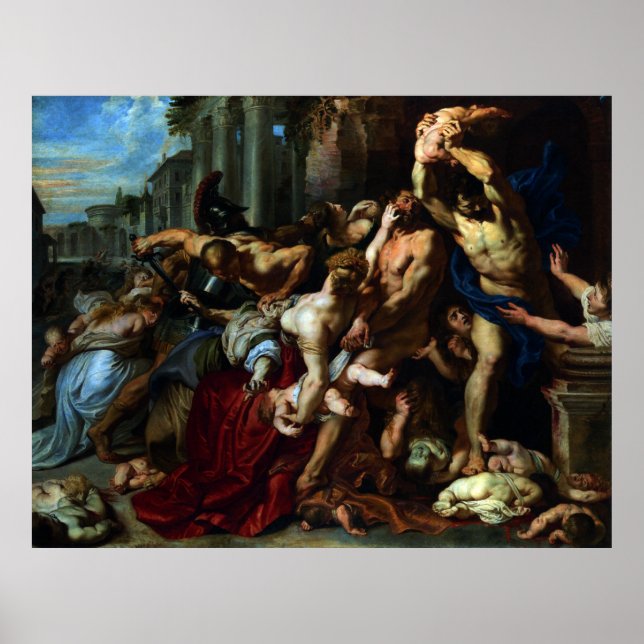 Poster Massacre des Innocents par Peter Paul Rubens (Devant)