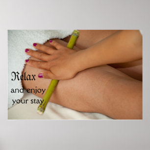 Poster Massage en bambou