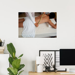 Poster Massage En Bambou Sur Les Côtes