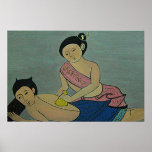 Poster Massage thaïlandais traditionnel