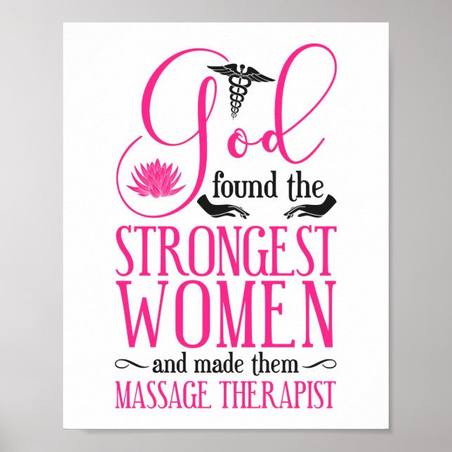 Poster Massage Thérapeutique Massage Thérapie Dieu trouvé (Devant)