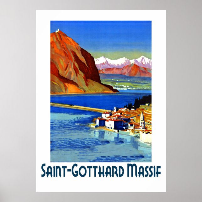 Poster Massif de Saint Gotthard, France (Devant)
