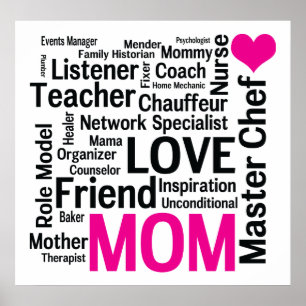 Poster Master Chef Mom - Multitâche Do-it-All Mother