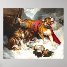 Mastiffs alpins - Sir Edwin Landseer Art