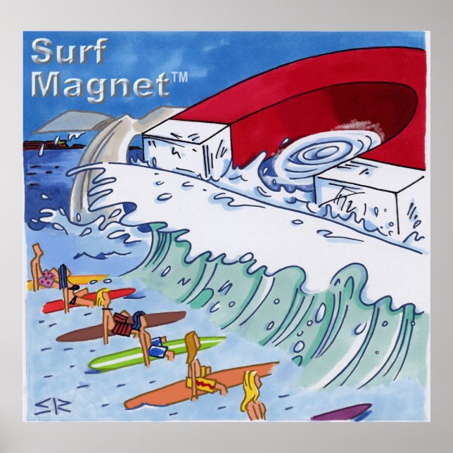 Poster mat surf magnétique (Devant)