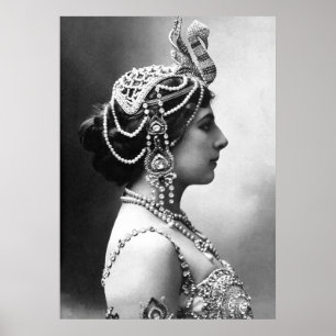 Poster Mata Hari : "Belle Femme, Espion Dangereux"