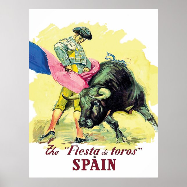 Poster Matador tauromachie, fiesta de toros, Espagne (Devant)