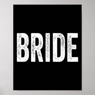 Poster Matc de la mariée vintage rétro