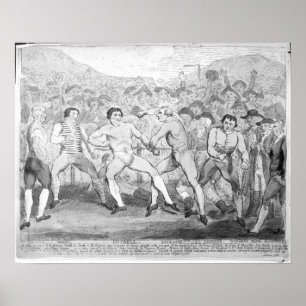 Poster Match de boxe entre Thomas Futrell et John