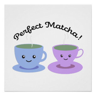 Poster Matcha mignonne et amusante