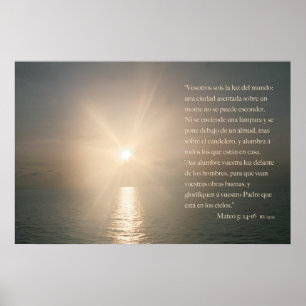Poster Mateo 5: 14-16 (version horizontale)