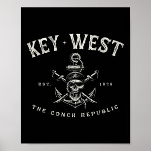Poster Matériel de plongée en bateau pirate rebelle à Key
