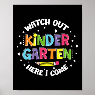 Poster Maternelle Attention Me Voici De Retour À L'école