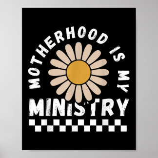 Poster Maternité Rétro Est Mon Ministère Maman Fleurs Chr