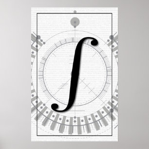 Poster Math Art - Intégral