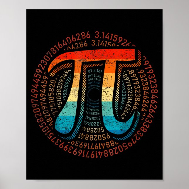 Poster Math Est Simple Comme Pi Prof De Mathématiques Bon (Devant)
