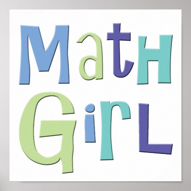Poster Math Girl (Devant)