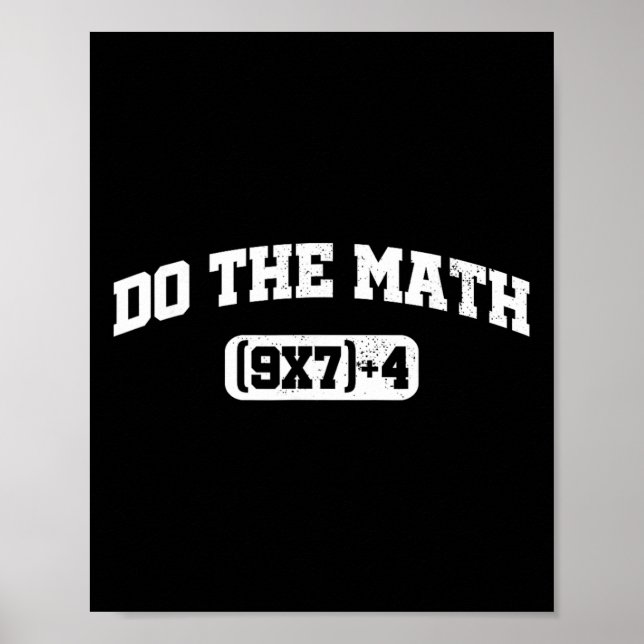 Poster Math Meme, Math 67 Meme, Funny Six Seven Teacher S (Devant)