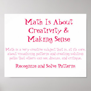 Poster Math Mindsets Poster-Reconnaître et résoudre les M