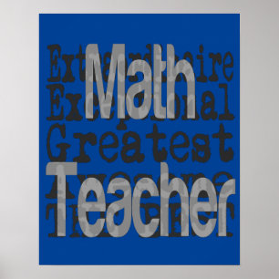 Poster Math Teacher Extraordinaire