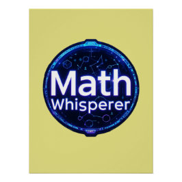Poster Math Teacher Math Whisperer