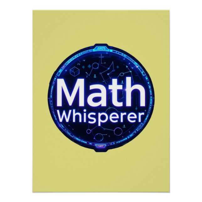 Poster Math Teacher Math Whisperer (Devant)