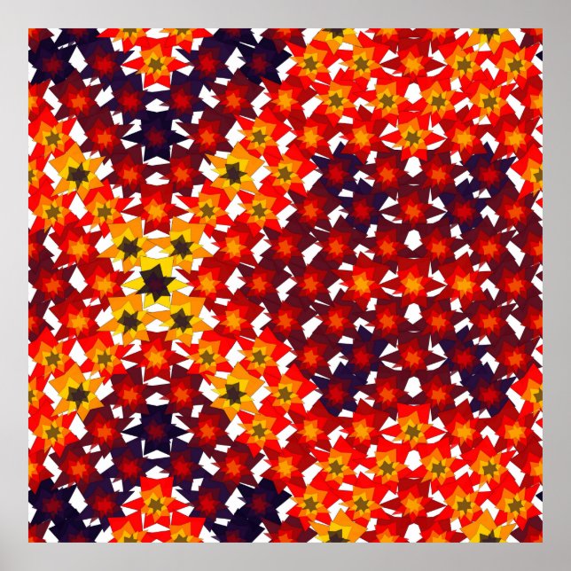 Poster Mathematical Floral Pattern  (Devant)