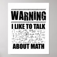 Mathématicien avertisseur | Cadeau Math Science