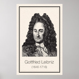 Poster Mathématiciens - Leibniz